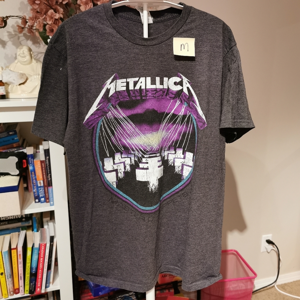Metallia Purple Puppets t-shirt medium